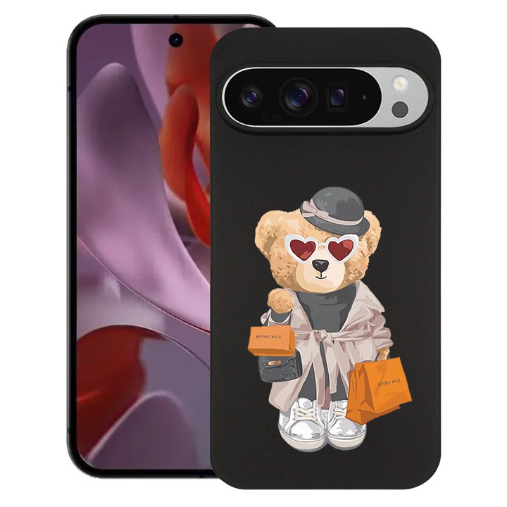 BestCase® Husa Slim Silicon pentru Google Pixel 10 / Pixel 10 Pro, Teddy Bear Shopping, 2030992 B 1458