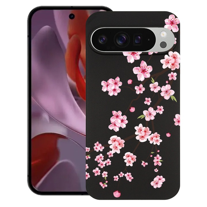 BestCase® Husa Slim Silicon pentru Google Pixel 10 / Pixel 10 Pro, Japan Cherry tree, 2030992 B 1475