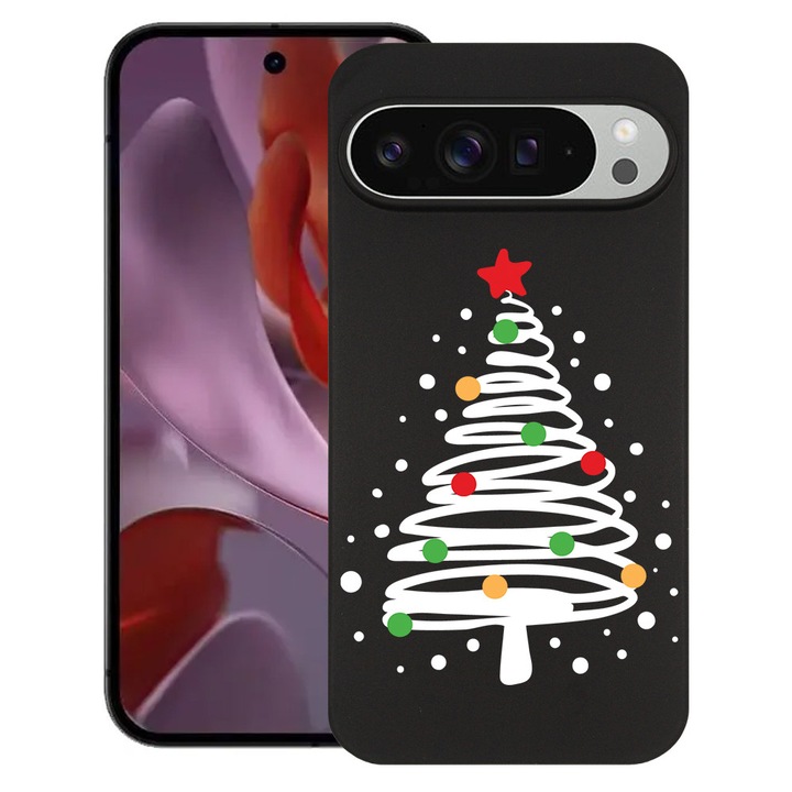 BestCase® Husa Slim Silicon pentru Google Pixel 10 / Pixel 10 Pro, Crhistmas Tree, 2030992 B 1608