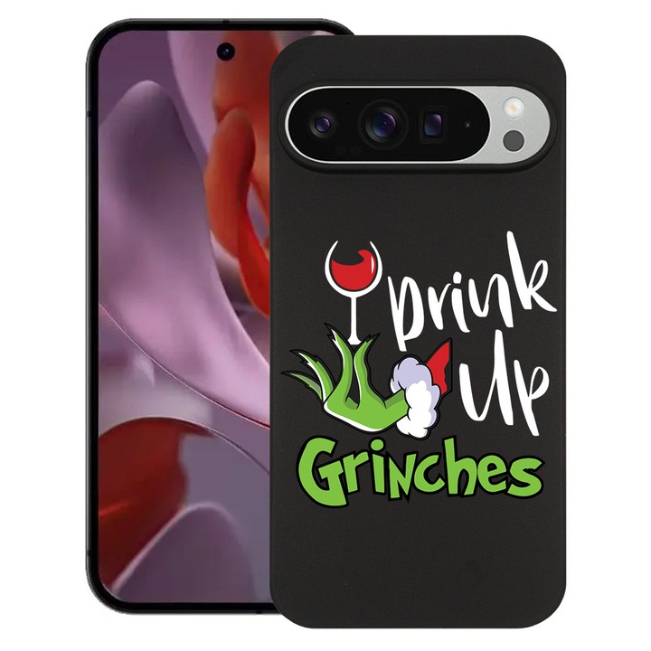 BestCase® Husa Slim Silicon pentru Google Pixel 10 Pro XL, Grinches - Drink Up, 2036426 B 1601