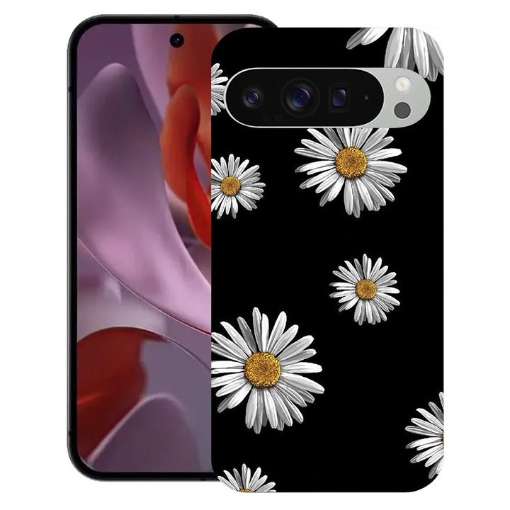 BestCase® Husa pentru Google Pixel 10 Pro XL cu Design Daisy Pattern, TPU Mat Ultra Slim, 2052000 B 1137