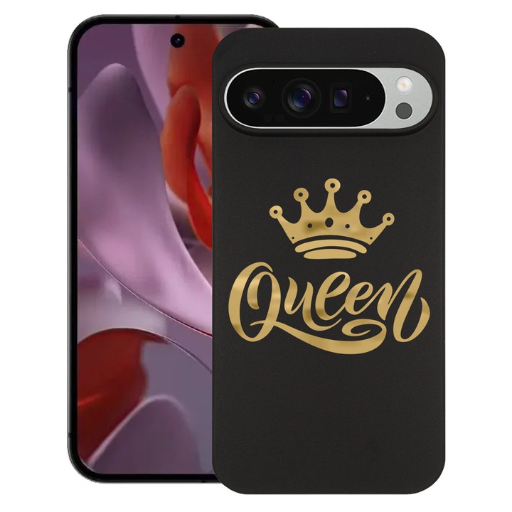BestCase® Husa pentru Google Pixel 10 Pro XL cu Design Queen, TPU Mat Ultra Slim, 2052000 B 1803