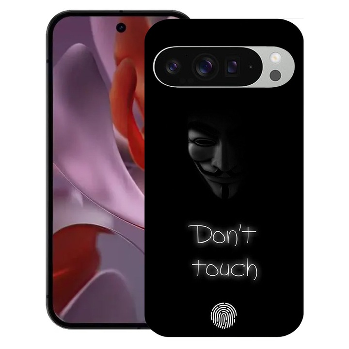 BestCase® Husa pentru Google Pixel 10 Pro XL cu Design Don’t Touch My Phone, TPU Mat Ultra Slim, 2052000 B 1167
