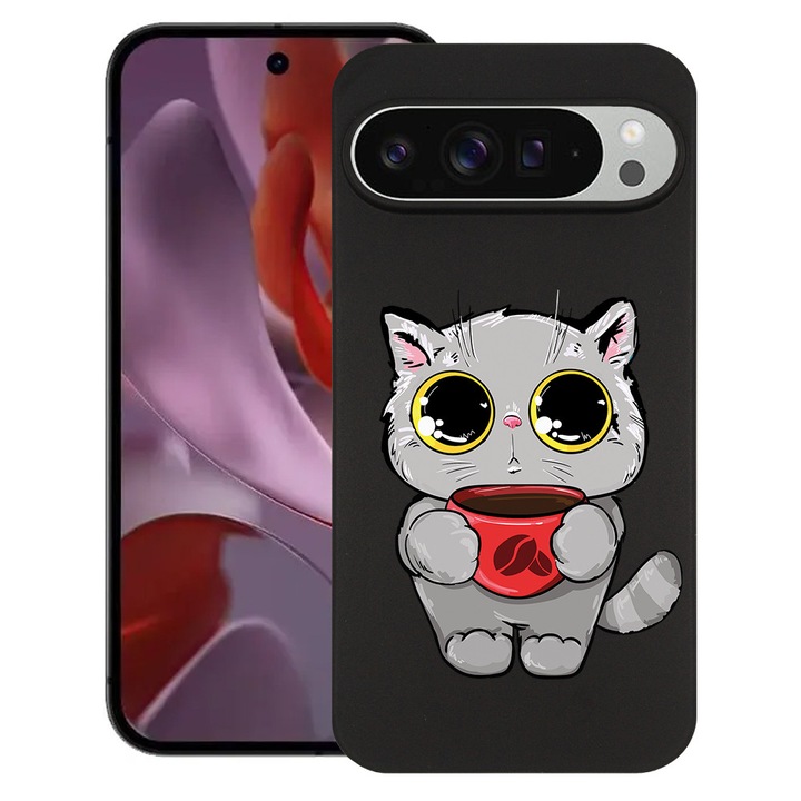 BestCase® Husa Slim Silicon pentru Google Pixel 10 / Pixel 10 Pro, Sweet Cat, 2030992 B 1794