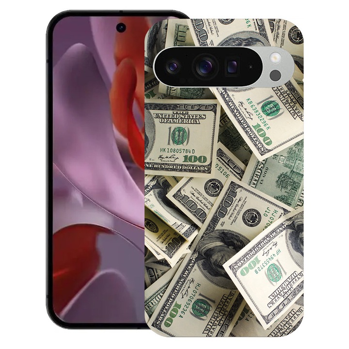 BestCase® Husa Slim Silicon pentru Google Pixel 10 / Pixel 10 Pro, Money Pattern, 2030992 B 1444
