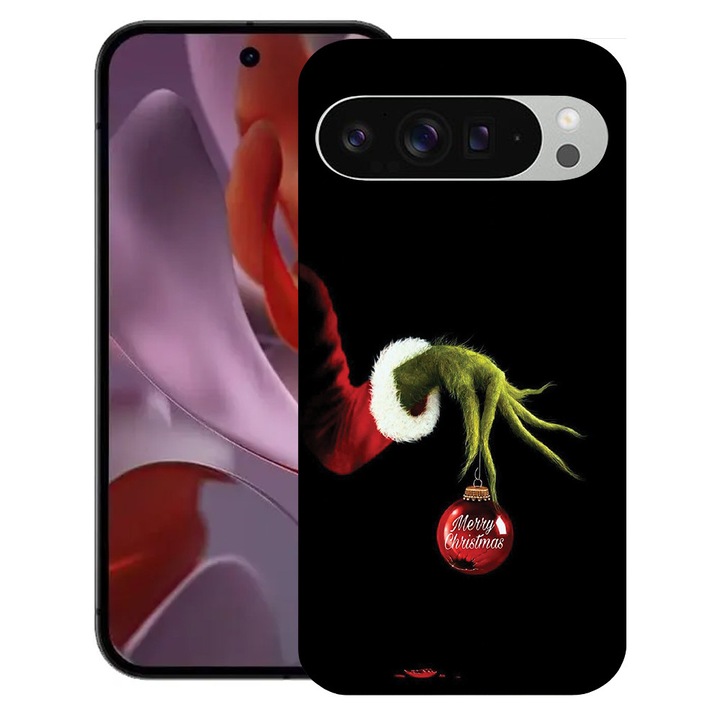 BestCase® Husa Slim Silicon pentru Google Pixel 10 / Pixel 10 Pro, Xmas Grinch, 2030992 B 1354