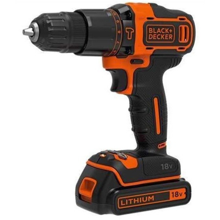 Masina de gaurit si insurubat BDCHD18KB-QW 18 V portocaliu/negru