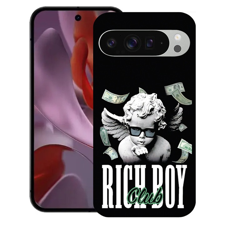 BestCase® Husa pentru Google Pixel 10 Pro XL cu Design Rich Boy Club, TPU Mat Ultra Slim, 2052000 B 1457