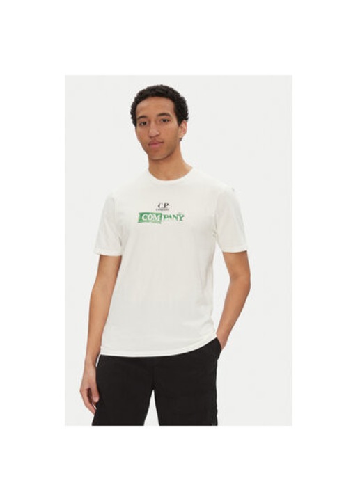 CP Company ferfi polo, 18CMTS307A005431G, pamut, feher, Fehér
