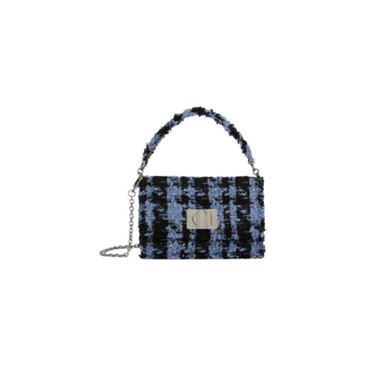Дамска чанта FURLA 1927 Boucle Blue, 22 х 13 х 8 см, Син