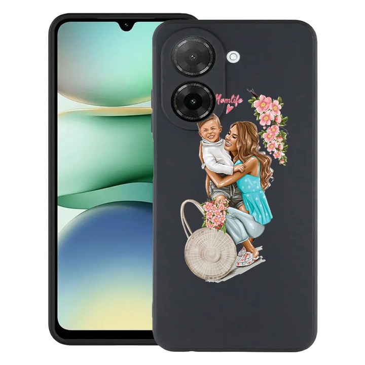 BestCase® Ultra Slim TPU tok Xiaomi Redmi A5 (171 MM) telefonhoz, Mom Life With a Boy, 3128370 B 559