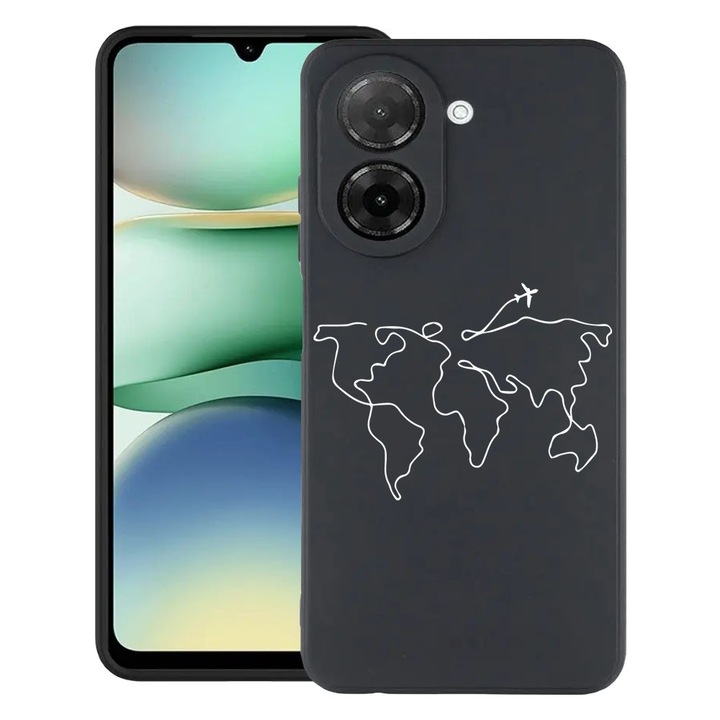 BestCase® Husa Slim Silicon pentru Xiaomi Redmi A5, Travel, 2030991 B 733