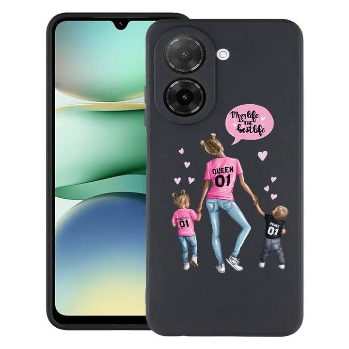 BestCase® Ultra Slim TPU tok Xiaomi Redmi A5 ( 171 MM ) készülékhez, Mom Life Boy And Girl, 3128370 B 557