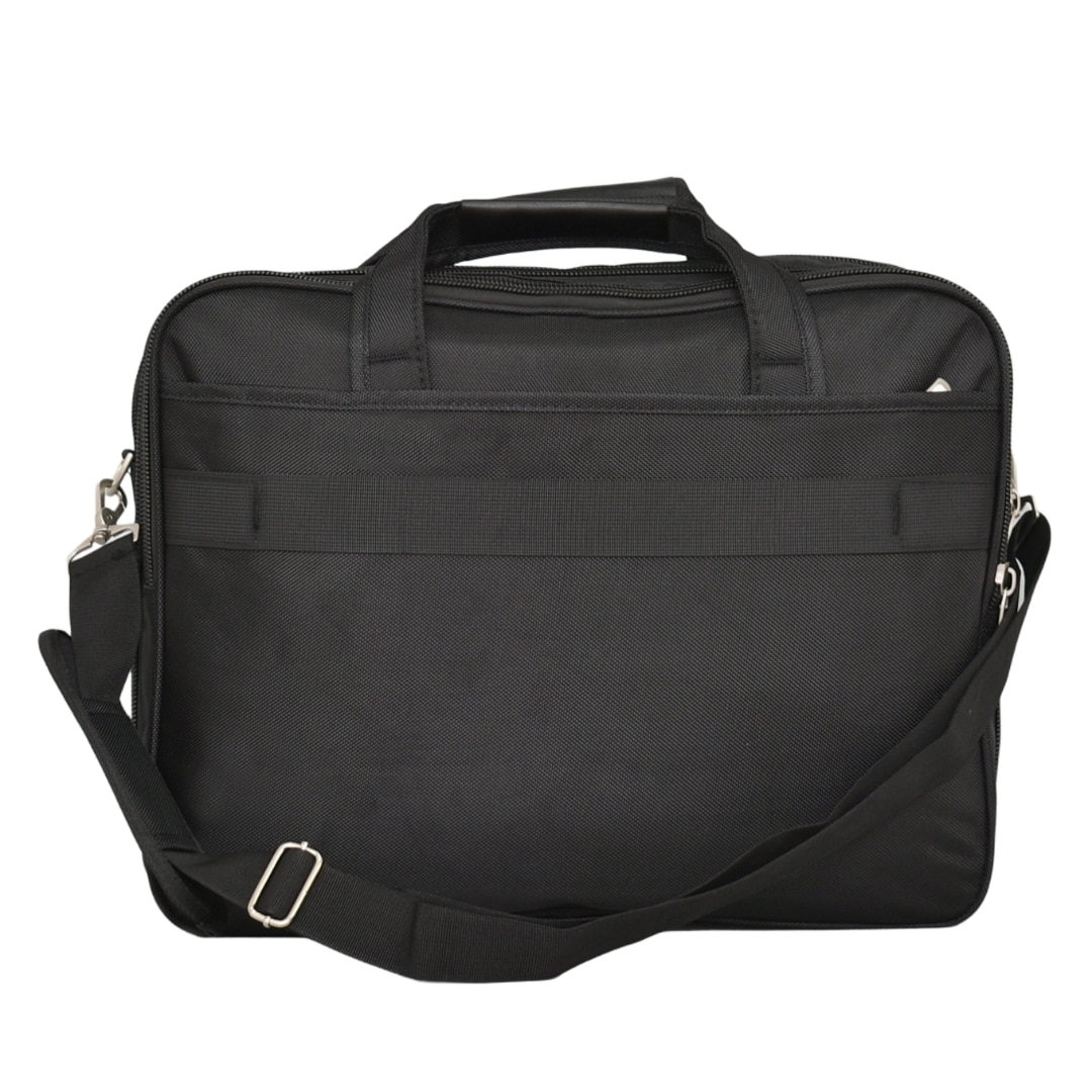 Servieta si geanta pentru laptop Perfect Line, 17.3", 33/43/16cm, Expander, Negru