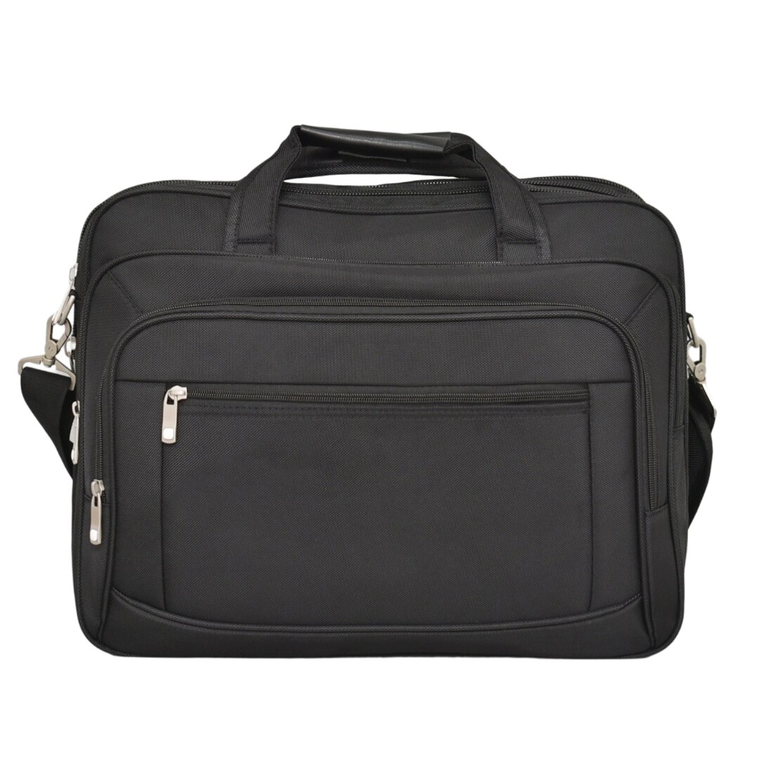 Servieta si geanta pentru laptop Perfect Line, 17.3", 33/43/16cm, Expander, Negru
