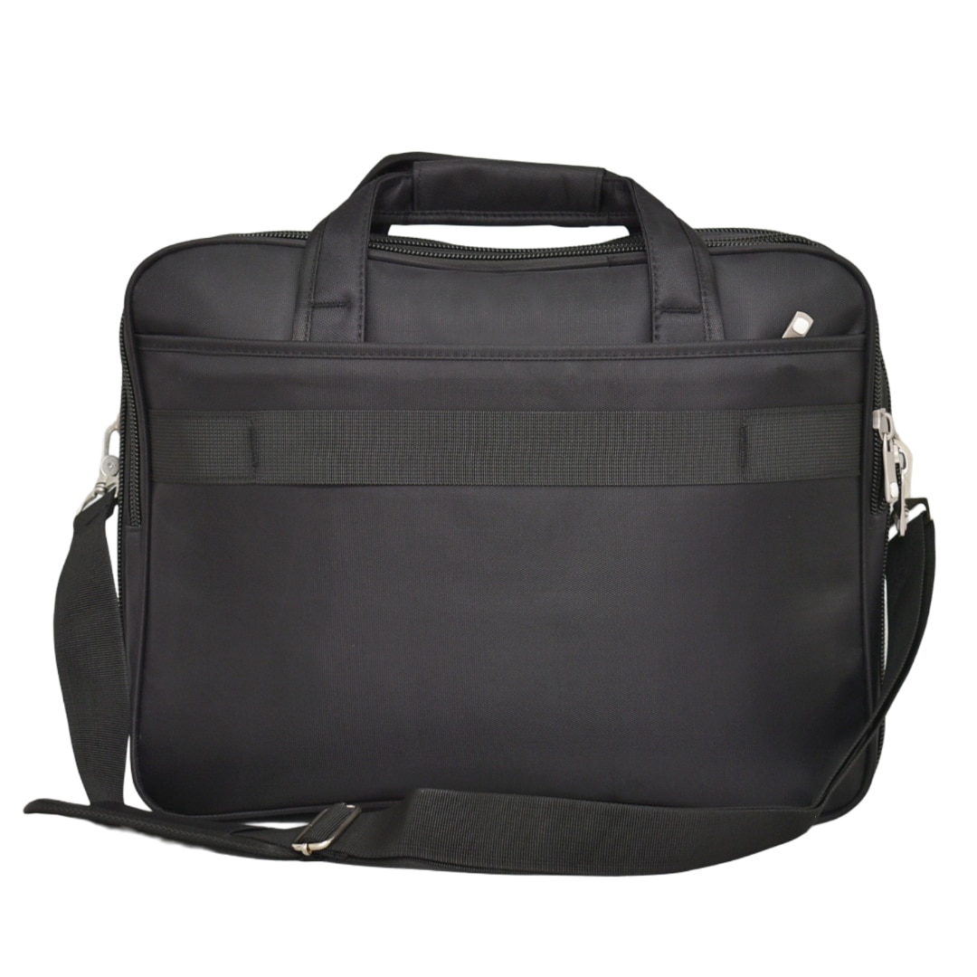 Geanta pentru documente si laptop 3286, 15.6", 30/40/16cm, Expander, Negru