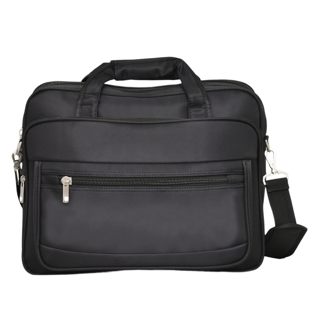 Geanta pentru documente si laptop 3286, 15.6", 30/40/16cm, Expander, Negru