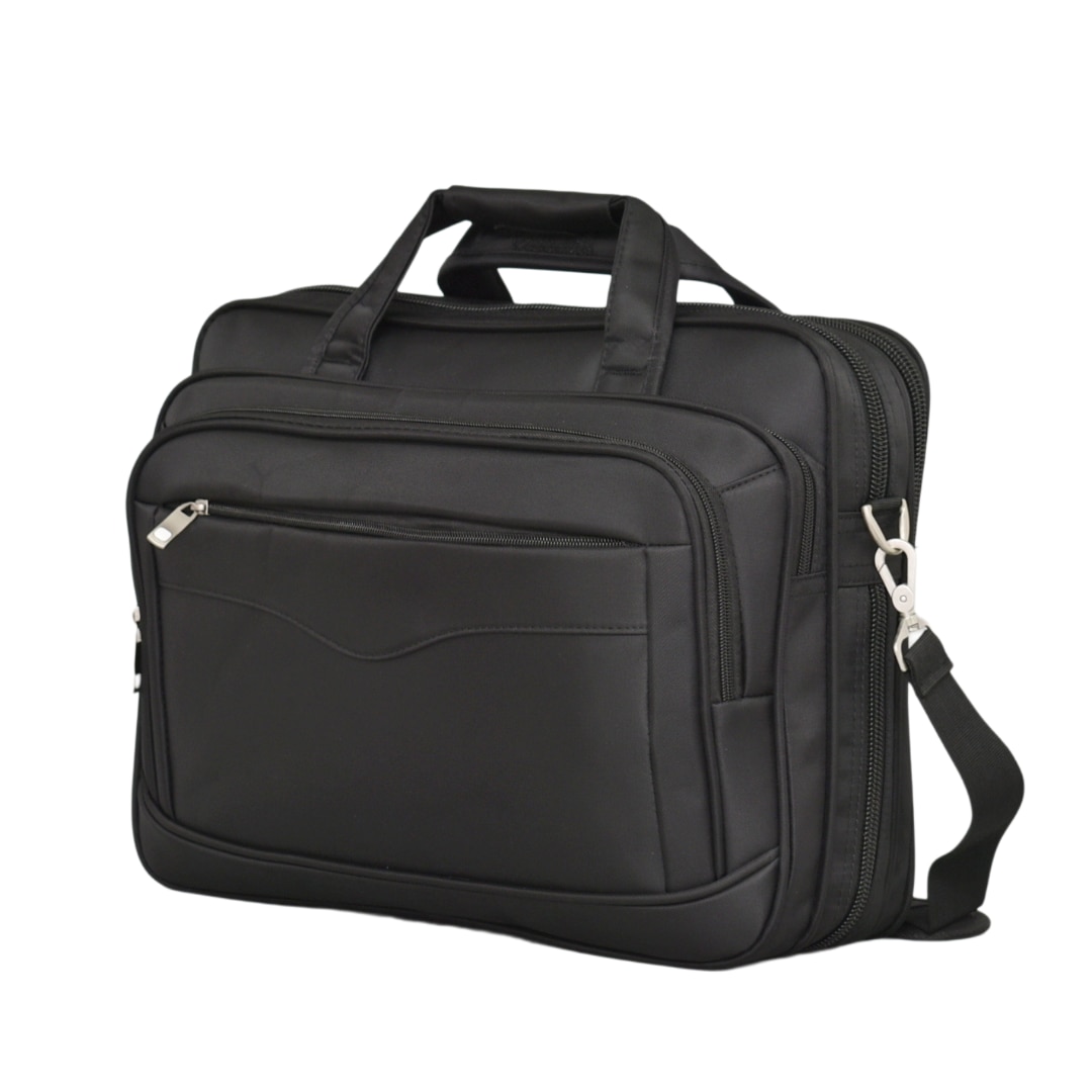 Geanta pentru laptop 3393, 15.6", 30/40/12 cm, Expander, Negru