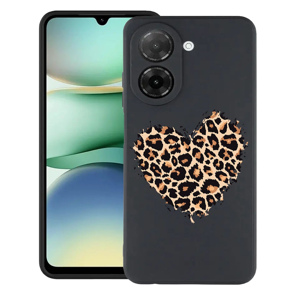 BestCase® Husa TPU Ultra Slim Compatibila cu Xiaomi Redmi A5 ( 171 MM ), Leopard Heart, 3128370 B 761