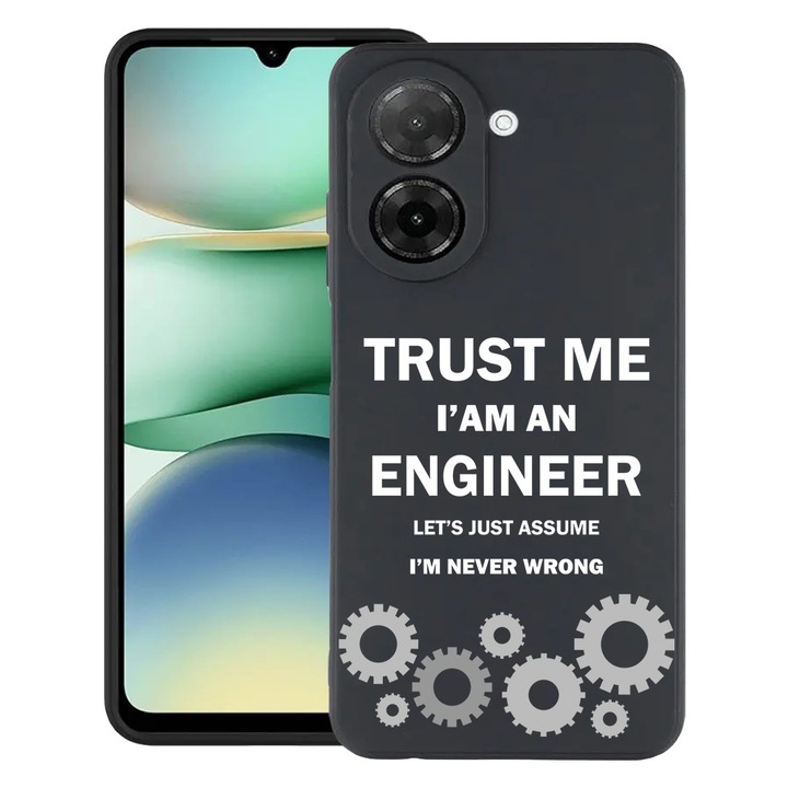 BestCase® Husa TPU Ultra Slim Compatibila cu Xiaomi Redmi A5 ( 171 MM ), I'm an engineer, 3128370 B 1841