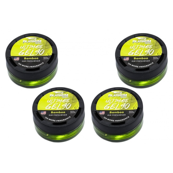 Paradise Fresh Air Ultimate Gel légfrissítő Platinum sorozat szagtalanító 4 üveg bambusz