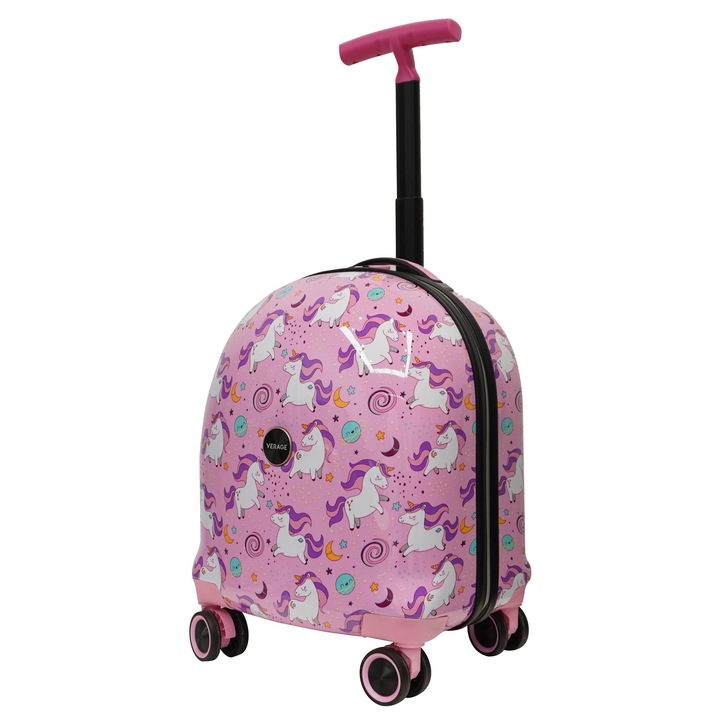 Troler Copii Verage Unicorn, Captuseala Antibacteriana, Policarbonat/ABS, 33 cm