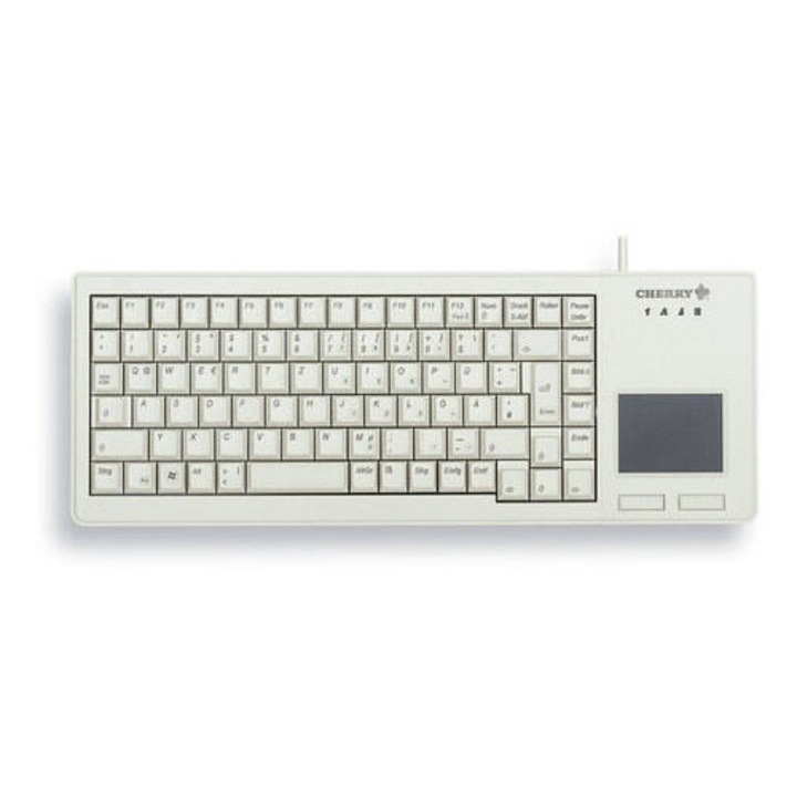 Tastatura Cu Touchpad Si Butoane Mouse Cherry XS USB Layout English US 88 Taste Gri Deschis