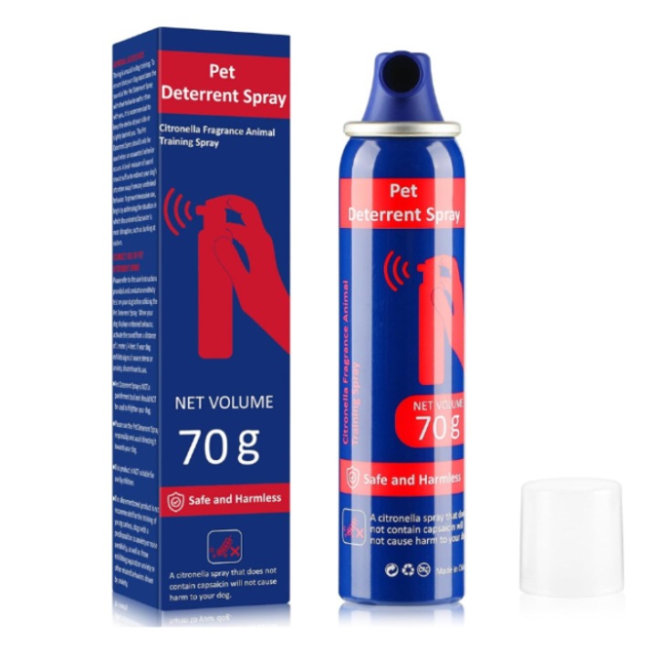 Спрей за Спешно Коригиране на Кучета, 70 g, Безопасен и Хуманен, Стоп на Лаене, Атаки, Агресия и Нежелано Поведение, Кучегон