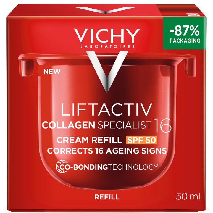 Rezervă Cremă de zi antirid Vichy Liftactiv Collagen Specialist 16 SPF 50, 50 ml