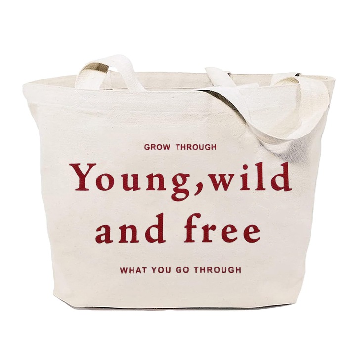 Geanta de mana, 40x34cm, usoara, rosie