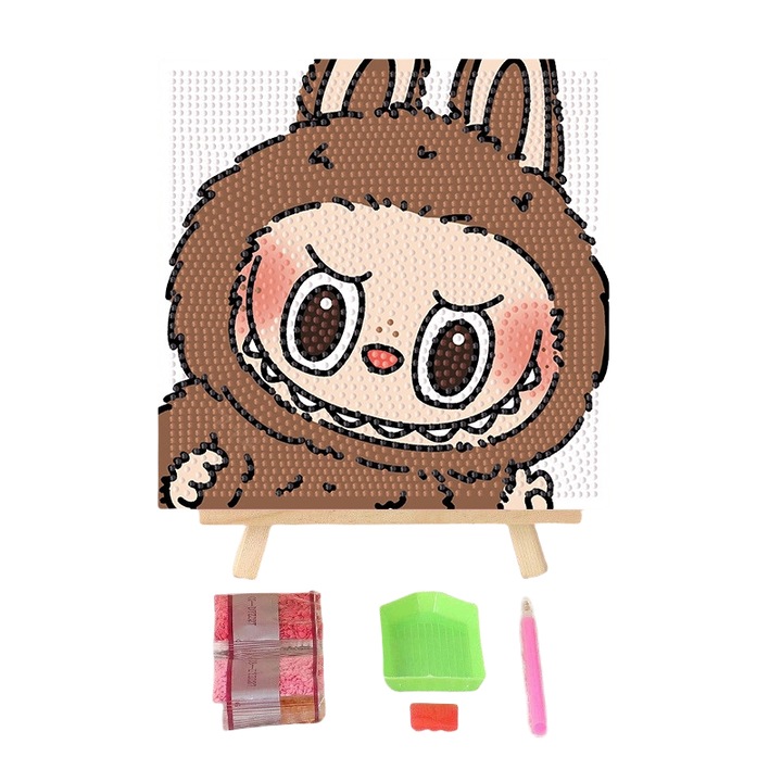 Pictura cu diamant include unelte, 20x20cm, multicolor