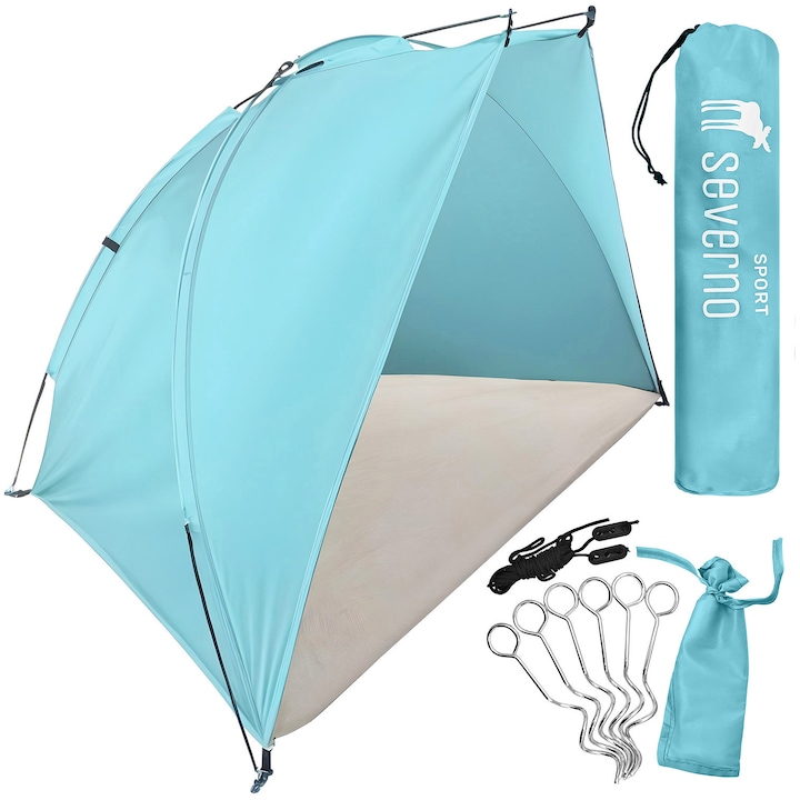 Nagy strandsátor fél sátor 220x120x120cm + fedél