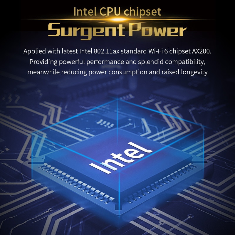 Placa de retea COMFAST AX200NGW, modul WIFI 6, Bluetooth 5.1, 2974Mbps ...