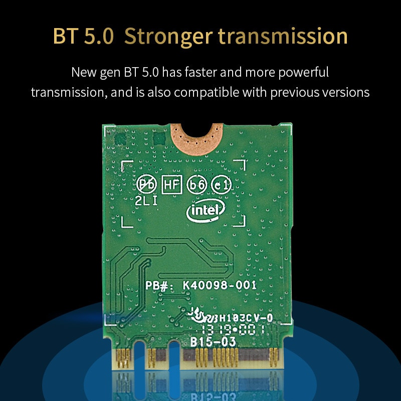 Placa de retea COMFAST AX200NGW, modul WIFI 6, Bluetooth 5.1, 2974Mbps ...