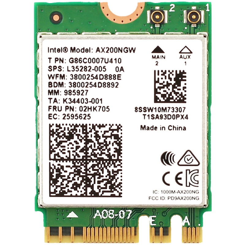 Placa de retea COMFAST AX200NGW, modul WIFI 6, Bluetooth 5.1, 2974Mbps ...