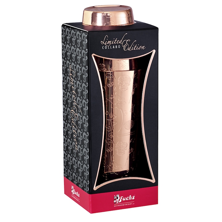 Шейкър за коктейли - Collabo TIN on TIN от неръждаема стомана - 28oz/18oz - гравиран - медно покритие - лимитирана серия