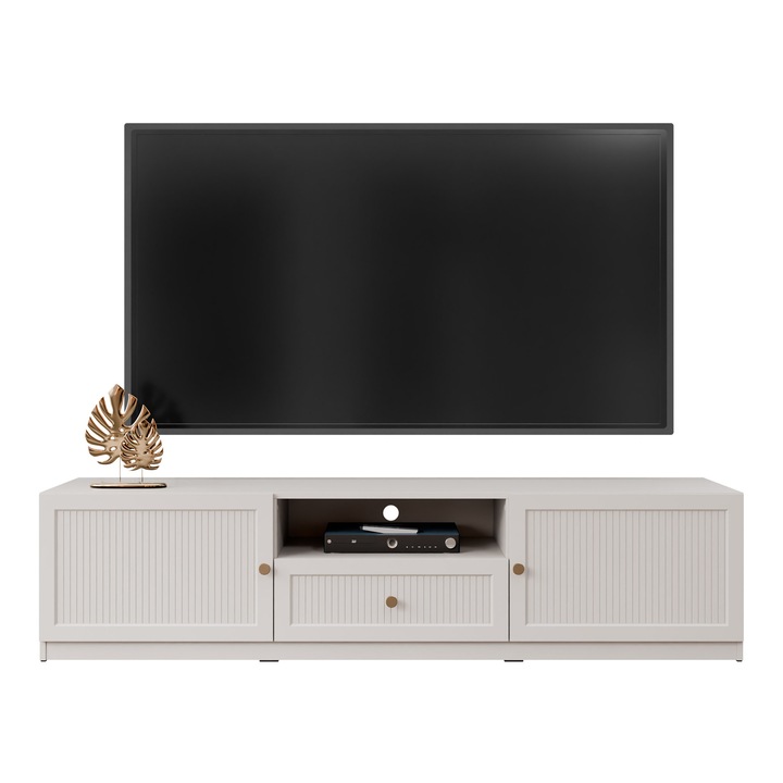 Comoda TV Keriste 2D1SZ, MIRJAN 24, casmir, 49x180x44 cm