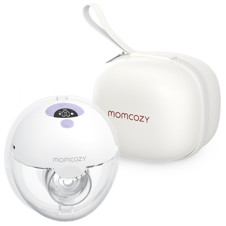 Електрическа помпа за кърма Momcozy M5, 160 мл, лилава, лека и преносима
