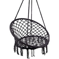Leagan suspendat pentru curte sau gradina, diametru 80cm, Negru Vivendo