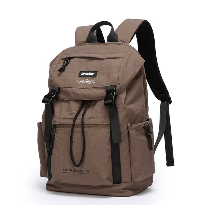 Hétköznapi hátizsák AuriCsatic, vízálló, ütésálló rekesz, barna, 45x31x16cm