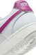 Nike, Pantofi sport Court Vision Low Next Nature din piele ecologica, Roz fandango/Alb optic
