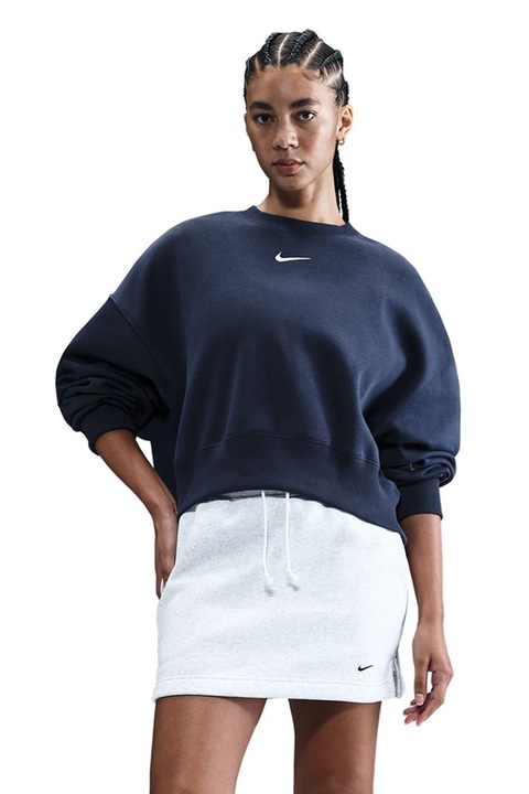 Nike, Bluza de trening lejera cu maneci cazute Phoenix, Bleumarin