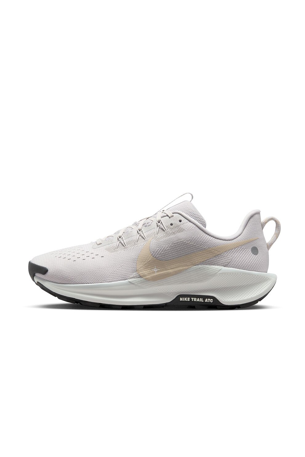 Nike, Pantofi ReactX Pegasus 5 pentru alergare pe teren accidentat, Gri deschis, Maro nisip, 8