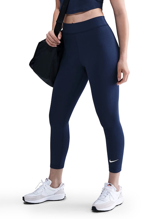 Nike, Magas derekú crop leggings, Tengerészkék