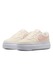 Nike, Pantofi sport Court Vision Alta din piele si piele ecologica, Roz deschis/Crem