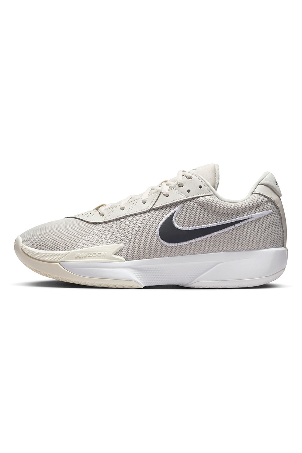 Nike, Pantofi Air Zoom G.T. Cut Academy cu logo, pentru baschet, Gri deschis, Crem, 9.5