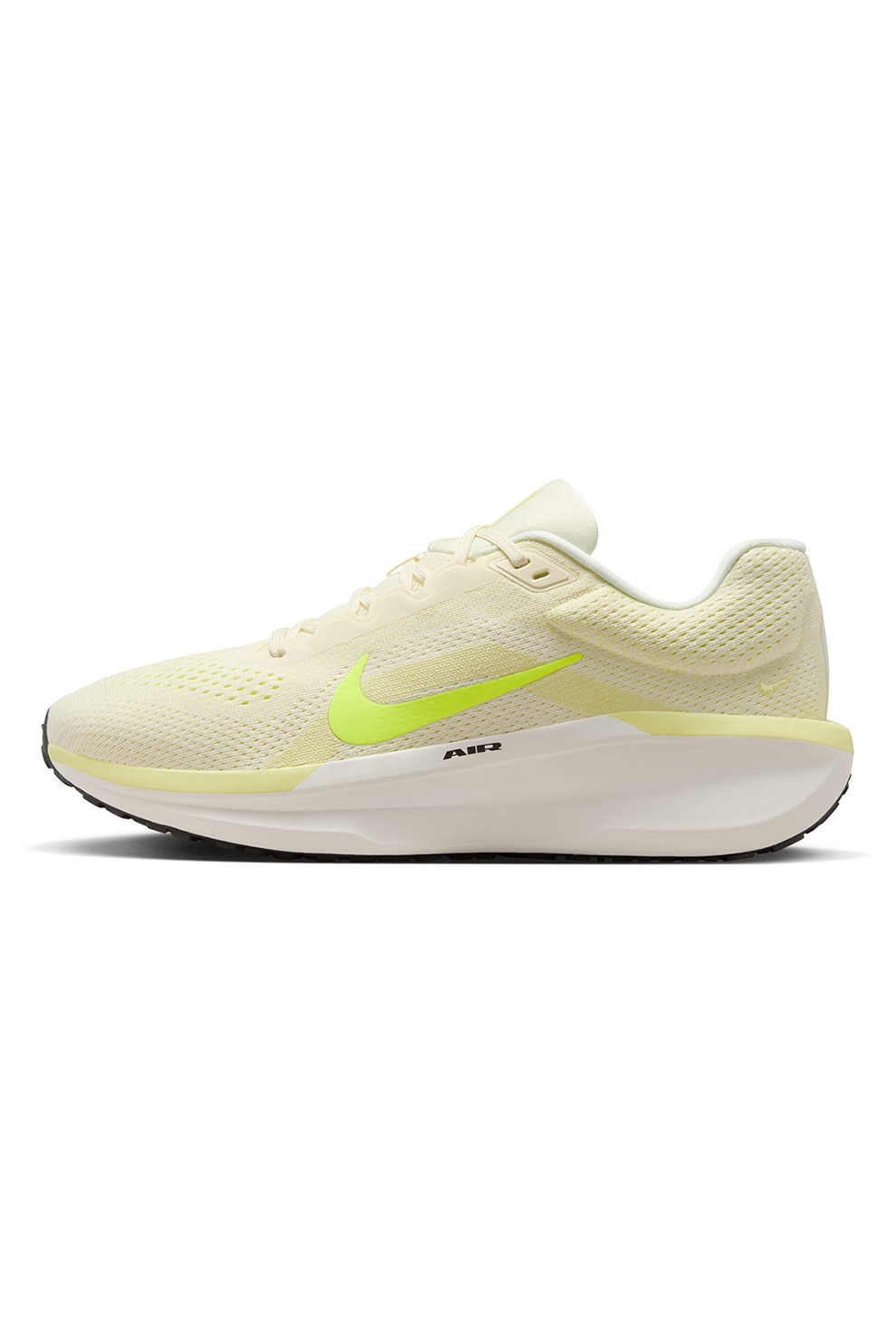 Nike, Pantofi Air Winflo 11 cu detaliu logo pentru alergare, Galben, Galben deschis, 8.5