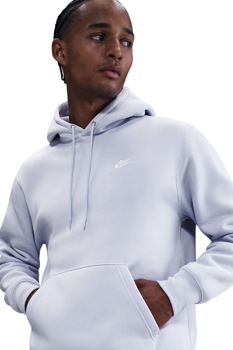 Nike, Худи Club с джоб кенгуру, Ледено синьо