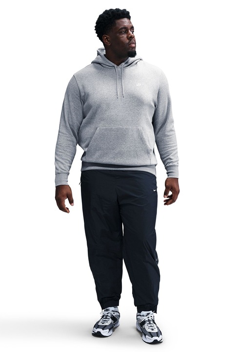 Nike, Худи Club с джоб кенгуру, Сив меланж