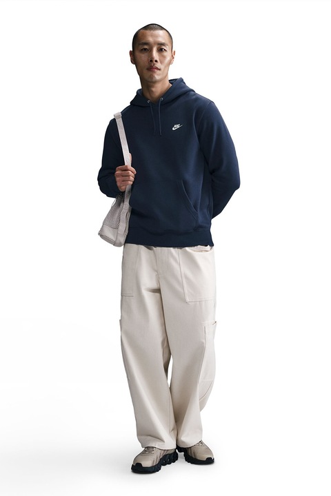 Nike, Худи Club с джоб кенгуру, Тъмносин